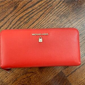 Michael Kors Vibrant Red Clutch